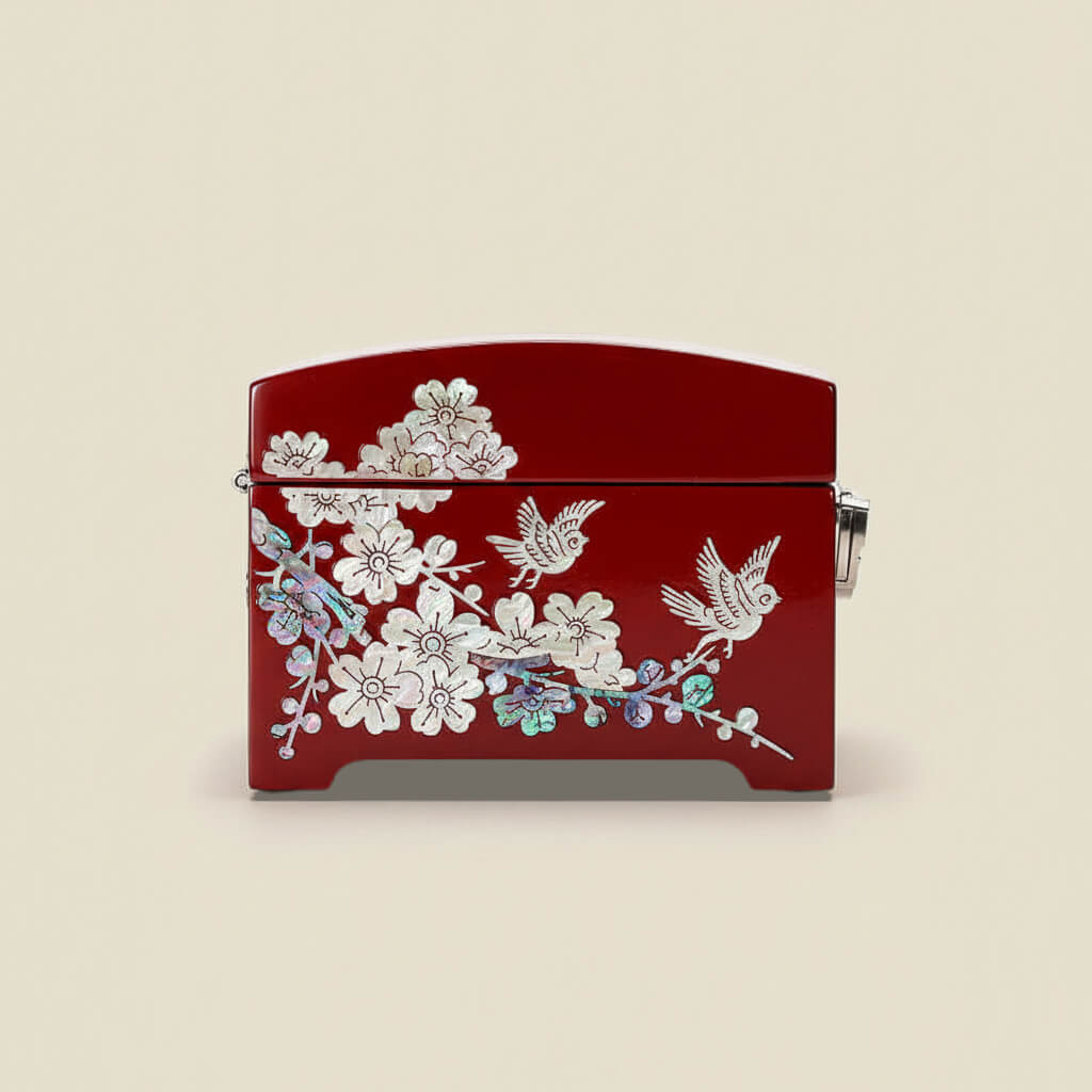 Handcrafted Jewelry Box with Inlaid Colored Shells FG11 / Essential Edition