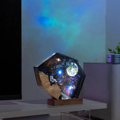 Space Exploration Organism Resin Table Light Creactive Art Decoration Lamp Earth Astronauts Theme Night Light  USB Charge - wooowshop